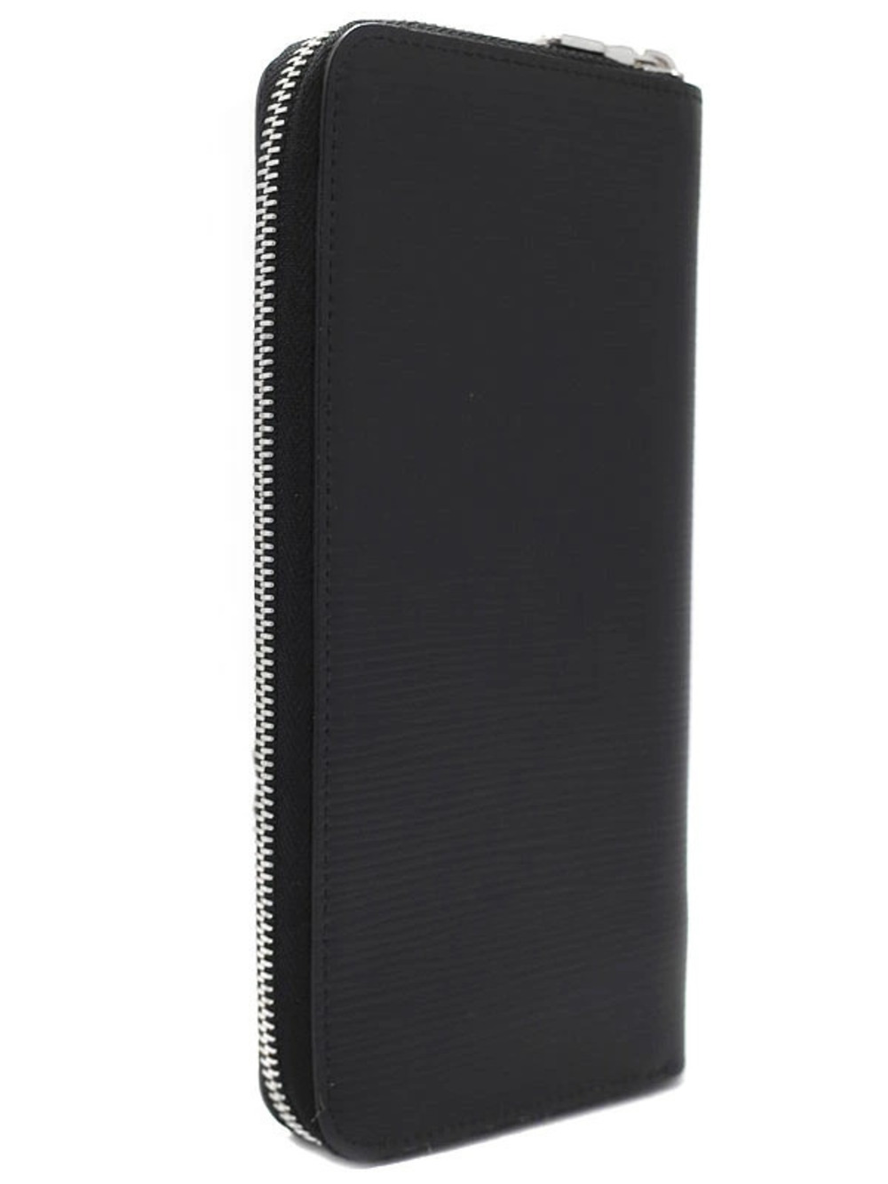 Louis Vuitton Zipper Vertical Zippy Wallet Epi Round Long Black